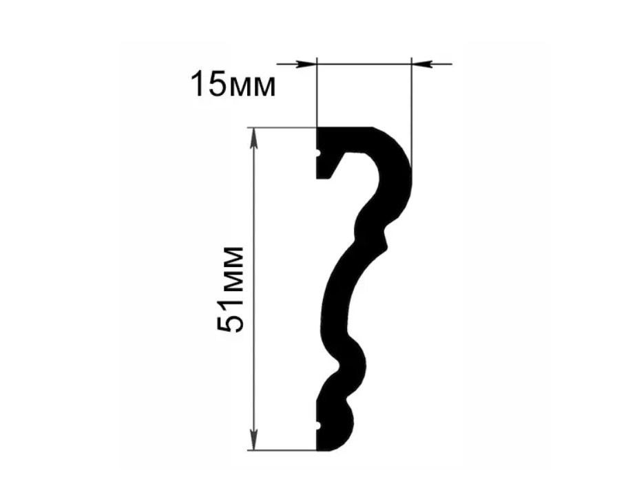 Молдинг гибкий Grand decor HCR 524 Flex (2,00м)