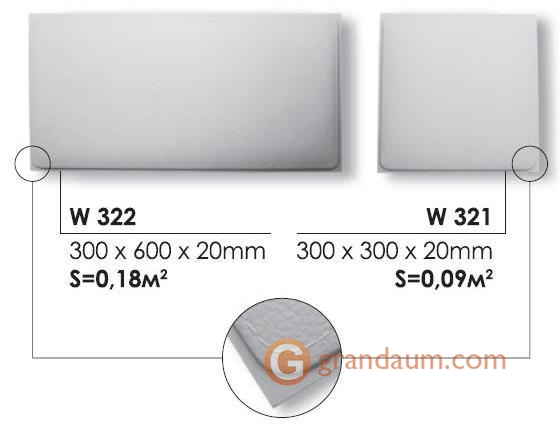 3D Панель Art Decor W 321 Кожа 