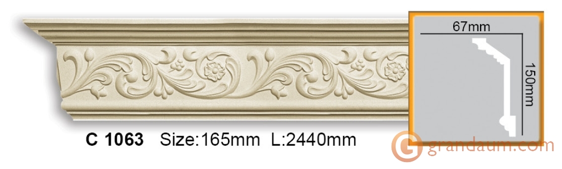 Карниз гибкий Gaudi Decor C 1063 (2,00м) Flexi