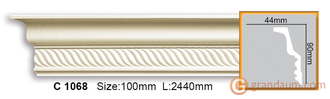 Карниз гибкий Gaudi Decor C 1068 (2,00м) Flexi