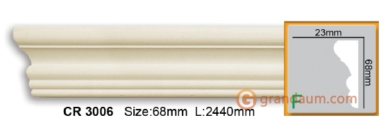 Молдинг гибкий Gaudi Decor CR 3006 (2,00м) Flexi