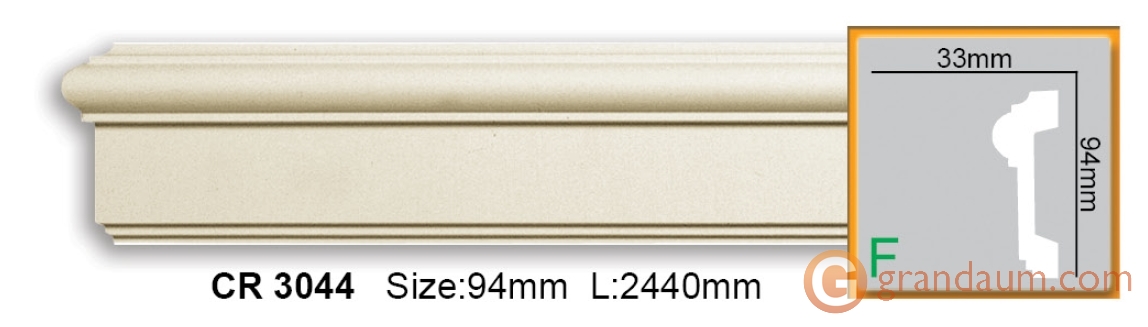 Молдинг гибкий Gaudi Decor CR 3044 (2,00м) Flexi