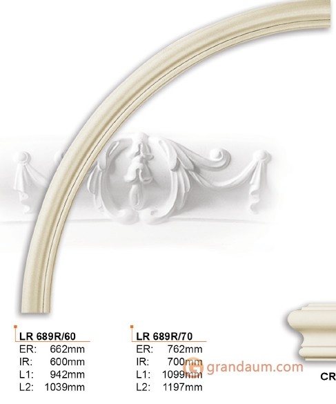 Молдинг радиусный Gaudi Decor LR 689R/70 вставка радиальная