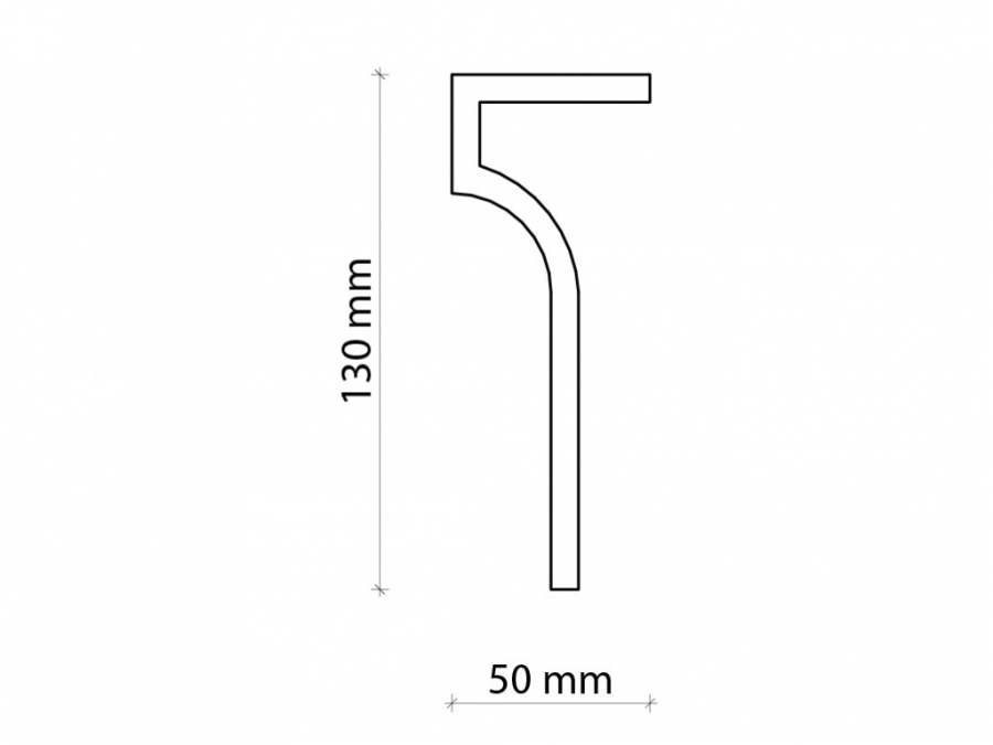 Карниз для штор Gaudi Decor P 891 (2,00м)