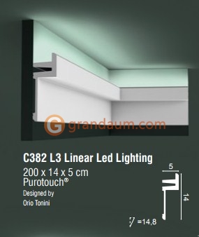 Карниз для скрытого освещения Orac decor  C382