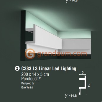 Карниз для скрытого освещения Orac decor  C383