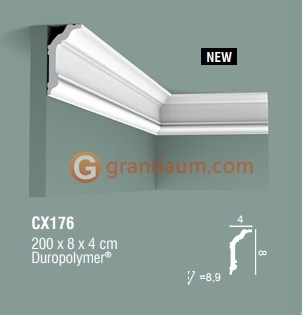 Карниз с гладким профилем Orac decor CX176