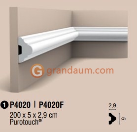 Молдинг с гладким профилем Orac Decor P4020