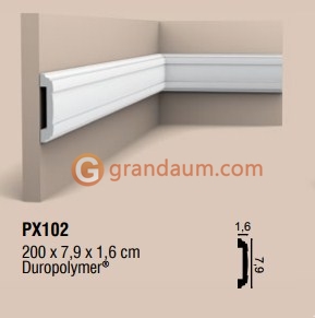 Молдинг с гладким профилем Orac Decor PX102