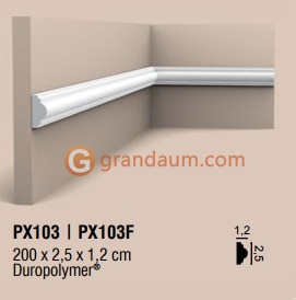 Молдинг с гладким профилем Orac Decor PX103