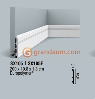 Напольный плинтус гибкий Orac Decor SX105F