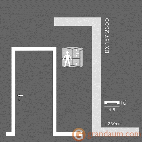 Напольный плинтус гибкий Orac Decor DX157F