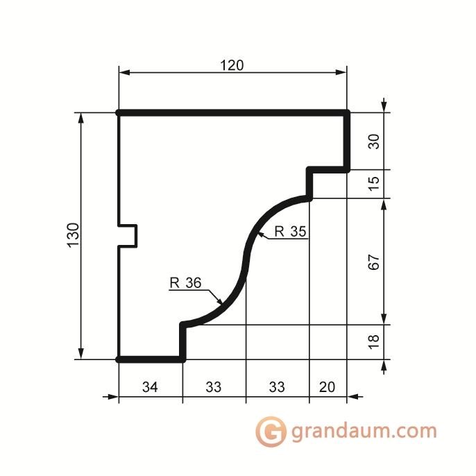 Prestige decor KC 113 без покрытия (2,00м)