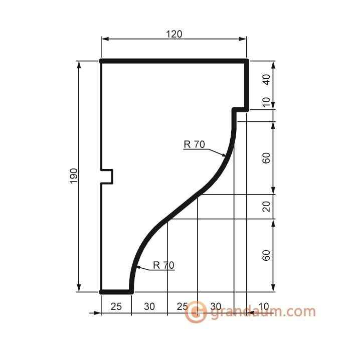 Prestige decor KC 116 без покрытия (2,00м)
