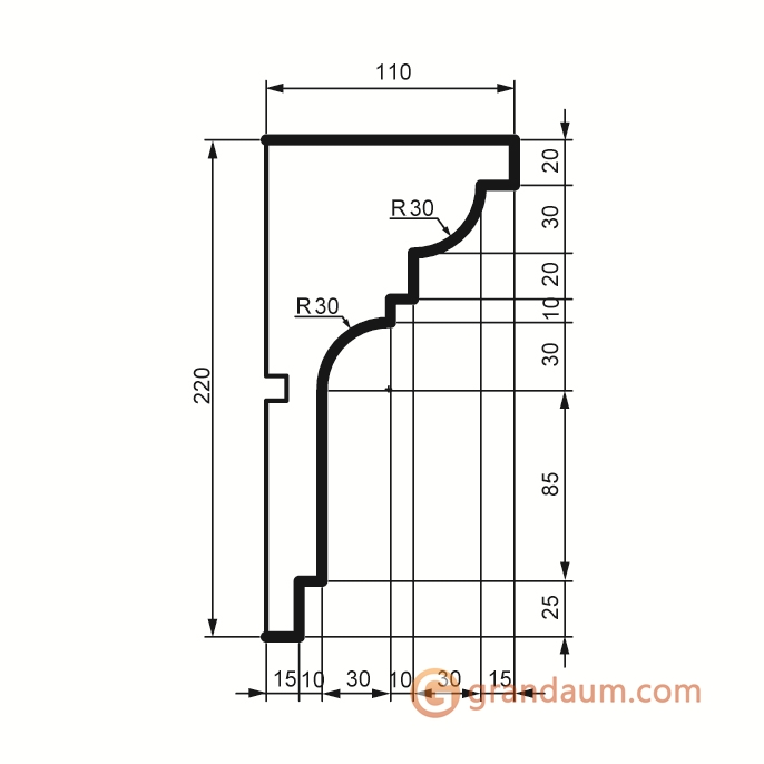 Prestige decor KC 125 без покрытия (2,00м)