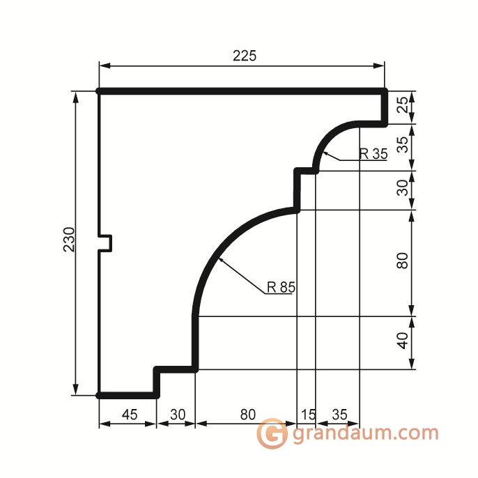 Prestige decor KC 127 без покрытия (2,00м)