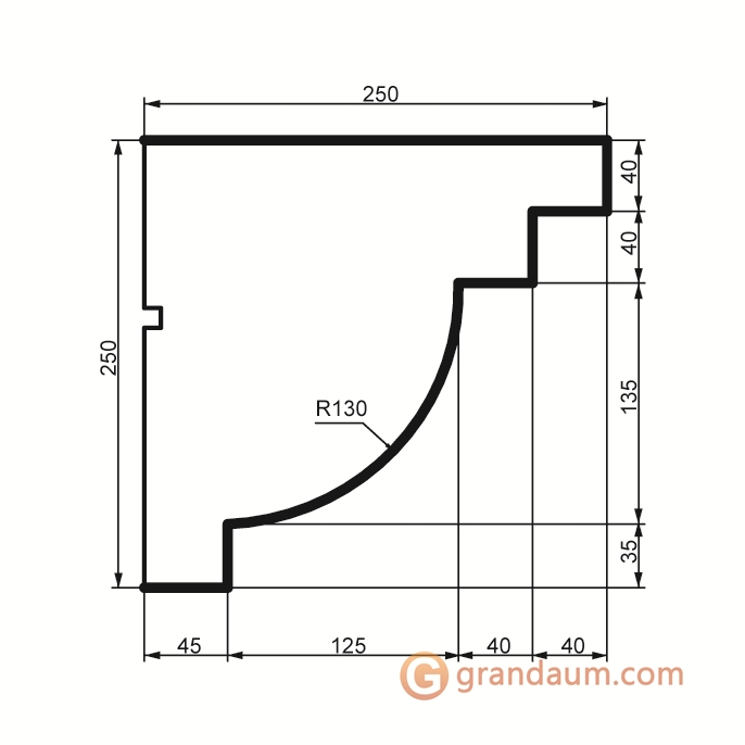 Prestige decor KC 130 без покрытия (2,00м)