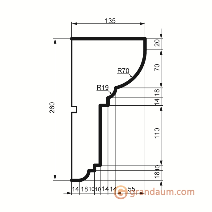 Prestige decor KC 131 без покрытия (2,00м)