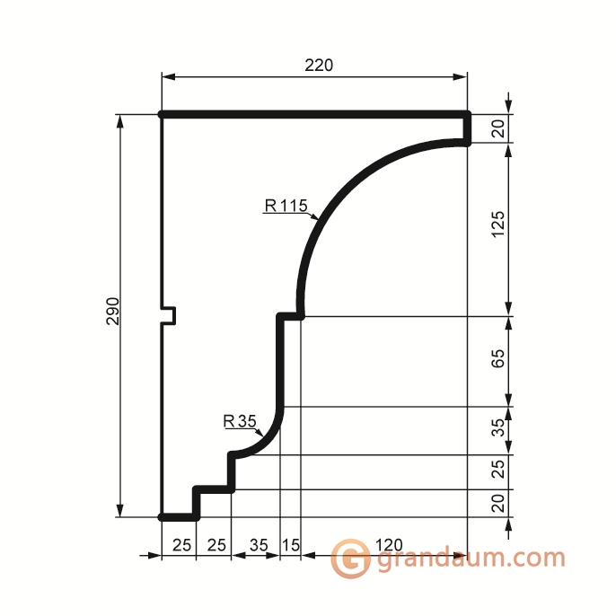 Prestige decor KC 132 без покрытия (2,00м)
