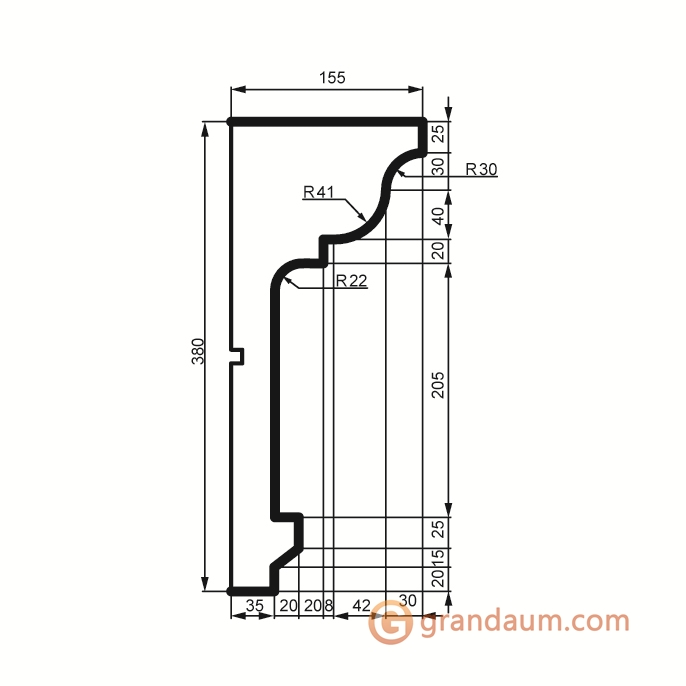 Prestige decor KC 133 без покрытия (2,00м)