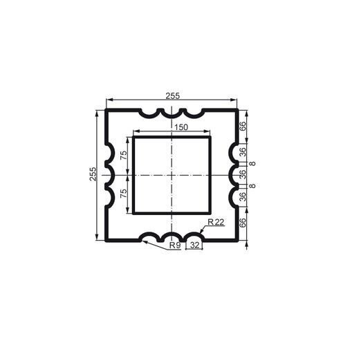 Prestige decor LC 110-21 тело с каннелюрами без покр Full (2,00м)