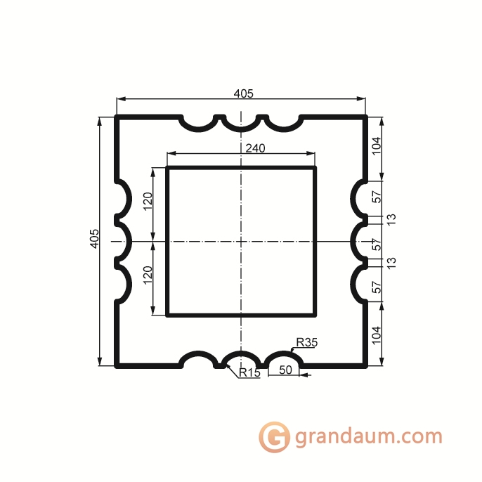 Prestige decor LC 112-21 тело с каннелюрами без покр Full (2,00м)