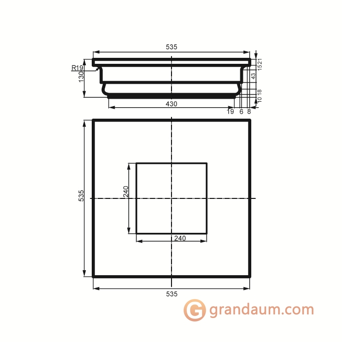 Prestige decor LC 115-1 капитель без покрытия