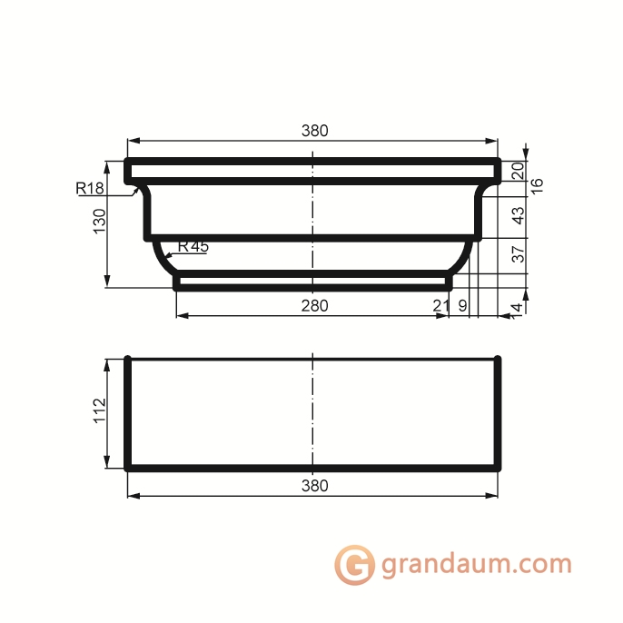 Prestige decor PC 107 капитель без покрытия