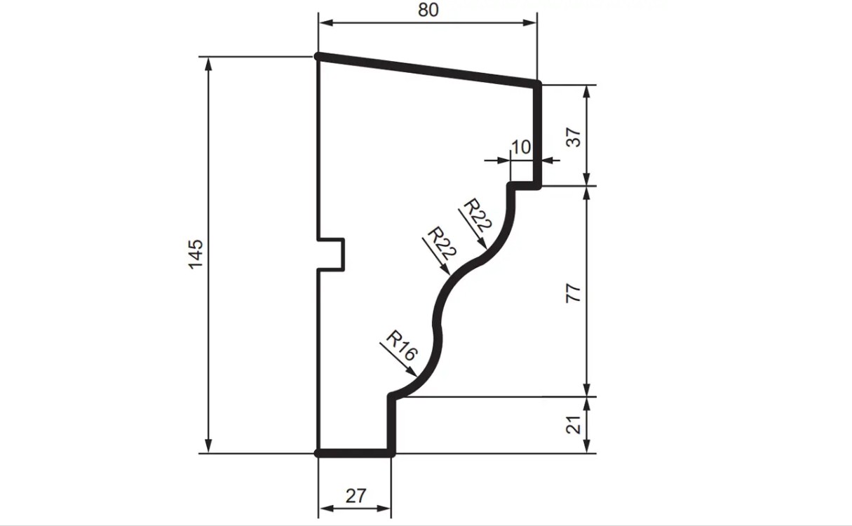 Prestige decor DC 104 (2.00м) подоконник