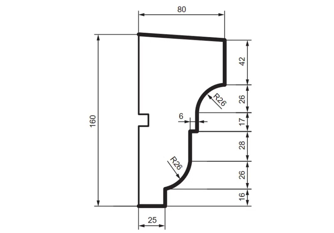 Prestige decor DC 108 (2.00м) подоконник