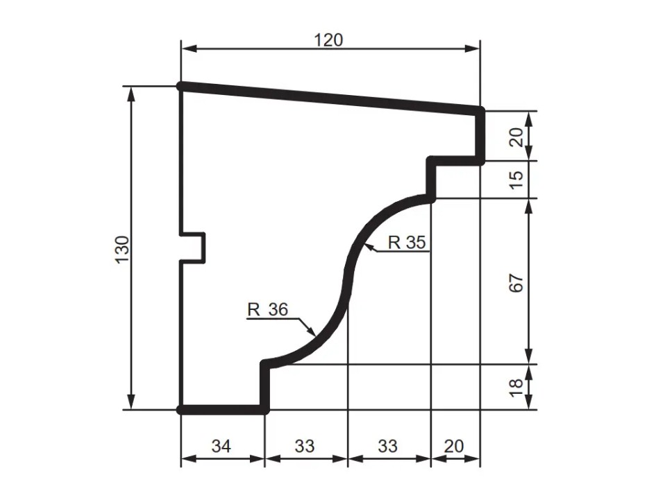 Prestige decor DC 111 (2.00м) подоконник