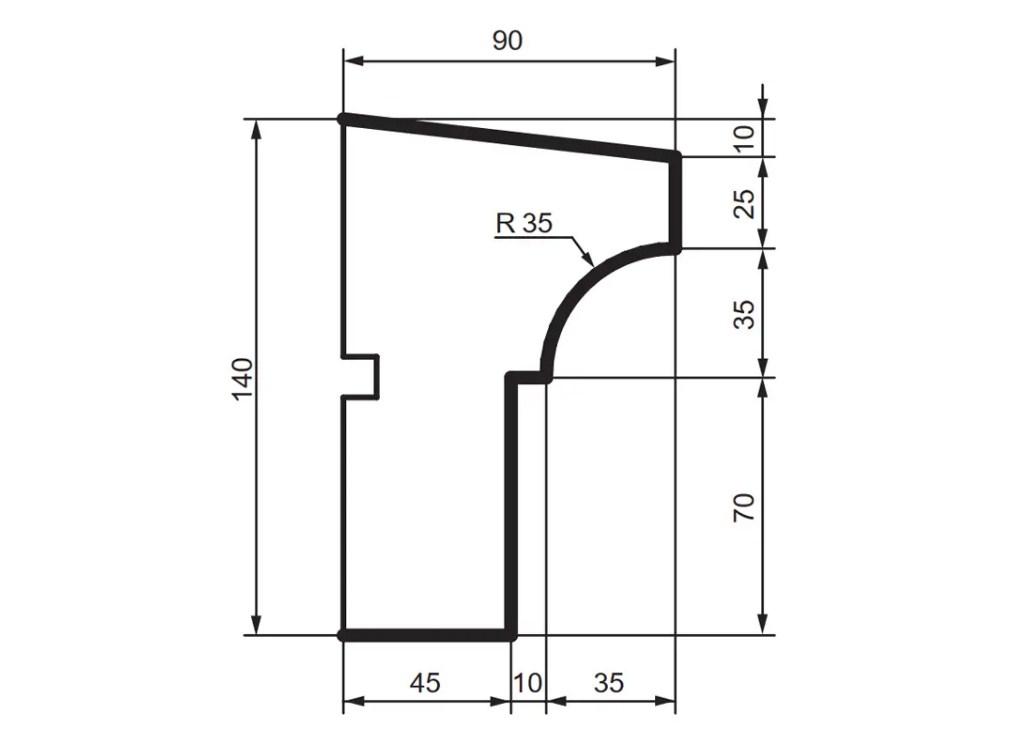 Prestige decor DC 112 (2.00м) подоконник