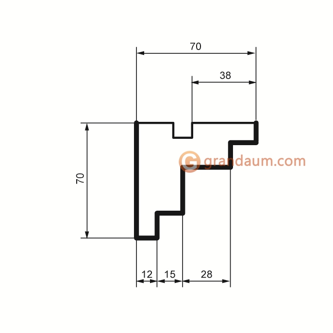 Накладки Prestige decor HC 201 угол внутренний (2,00м)
