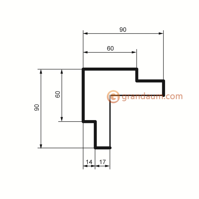 Накладки Prestige decor HC 202 угол наружный (2,00м)
