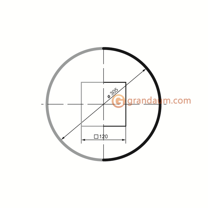 Колонны Prestige decor LC 101-2 тело гладкое Half (2,00м)