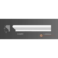 Молдинг с гладким профилем Classic home 4-0251