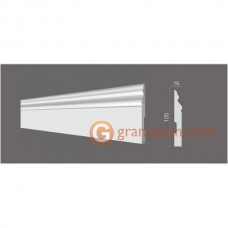 Напольный плинтус с гладким профилем Decor dizayn DD50