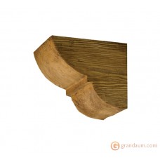 Декоративная балка, Консоль Decowood Модерн ED 015 classic светлая 19х17