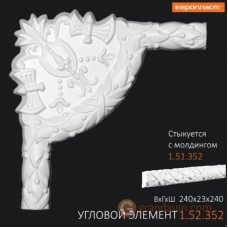 Угловые элементы и вставки Европласт 1.52.352