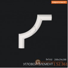 Угловые элементы и вставки Европласт 1.52.361