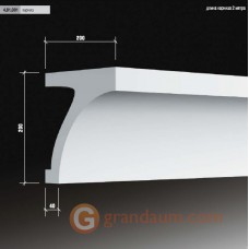 Карниз для фасада гладкий Европласт 4.91.001