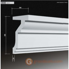 Карниз для фасада гладкий Европласт 4.91.004