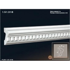 Молдинг с орнаментом Европласт 1.51.318 (М-318)