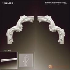 Угловые элементы и вставки Европласт 1.52.400 Уголок У-400