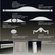 Декоративное обрамление, для дверных проемов Европласт 1.54.008 ОДП Д-08