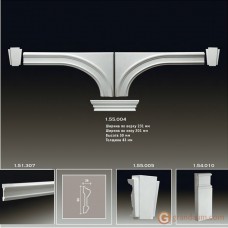 Декоративное обрамление, для дверных проемов Европласт 1.55.004 Арка Переходник