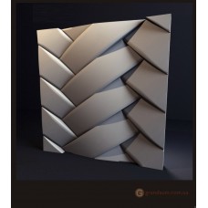 3D панели из гипса Косичка