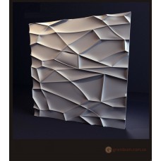 3D панели из гипса Рок