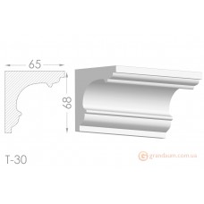 Карниз, молдинг из гипса т-30