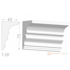 Карниз, молдинг из гипса т-59